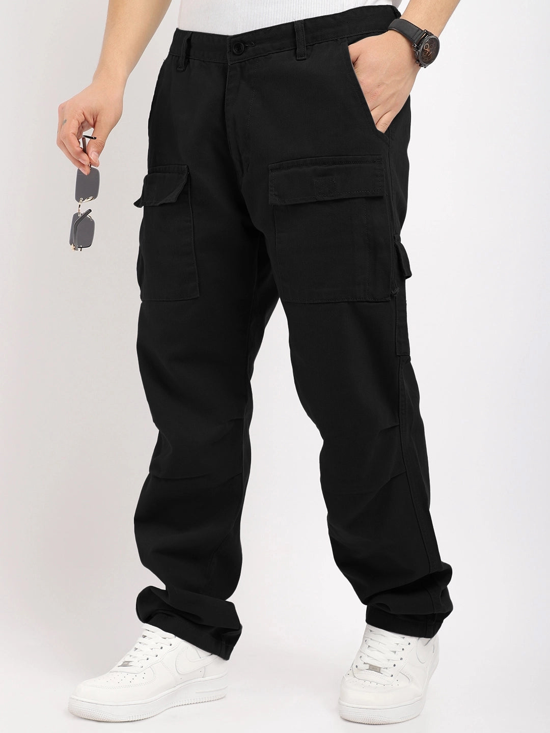 Riverside Black Cotton Cargo