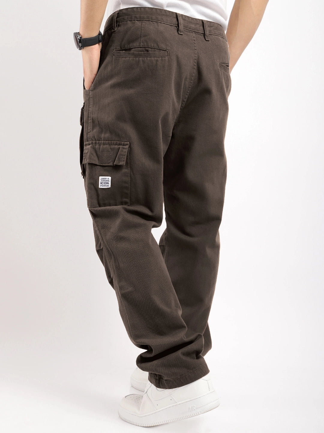 Riverside Dark Brown Cotton Cargo
