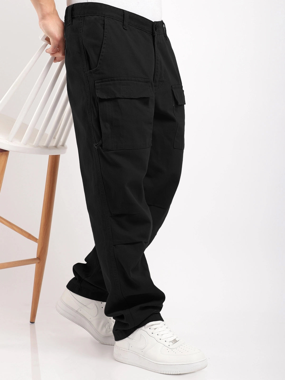 Riverside Black Cotton Cargo