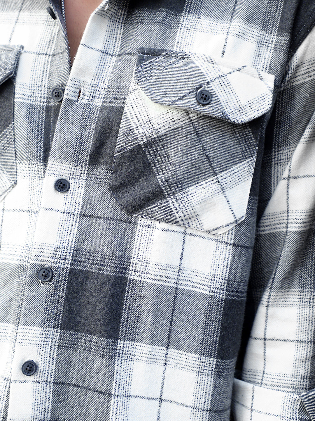 Daytona Dark Grey Check Full Sleeve Shirt