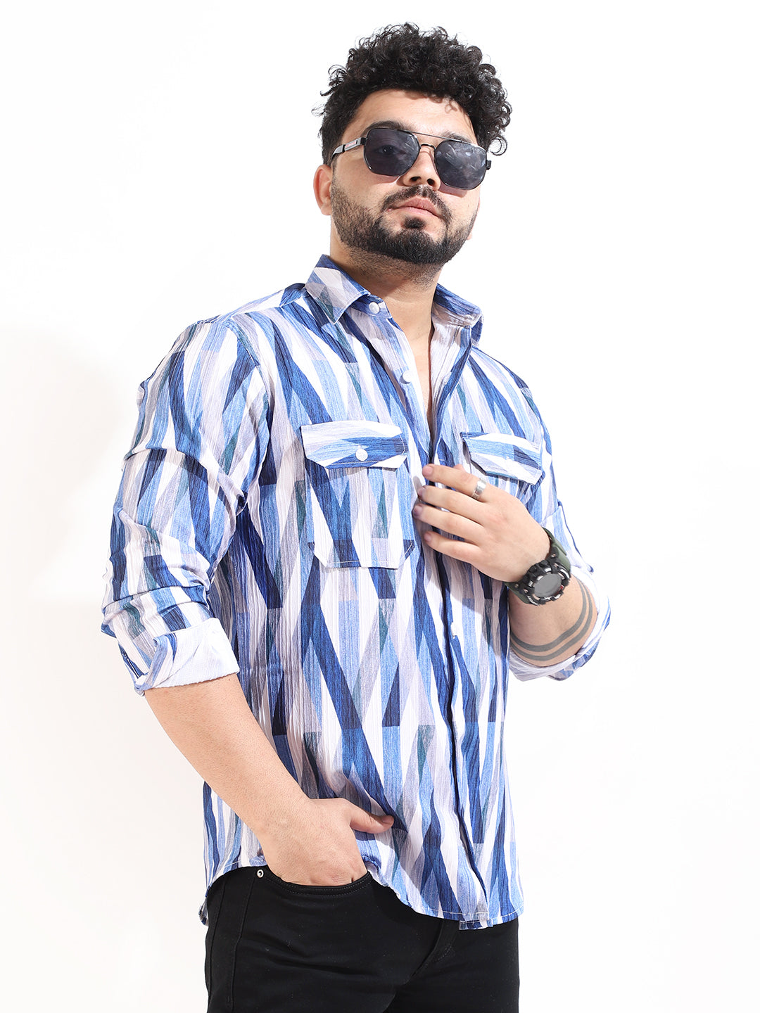 Abstracx Blue Shirt