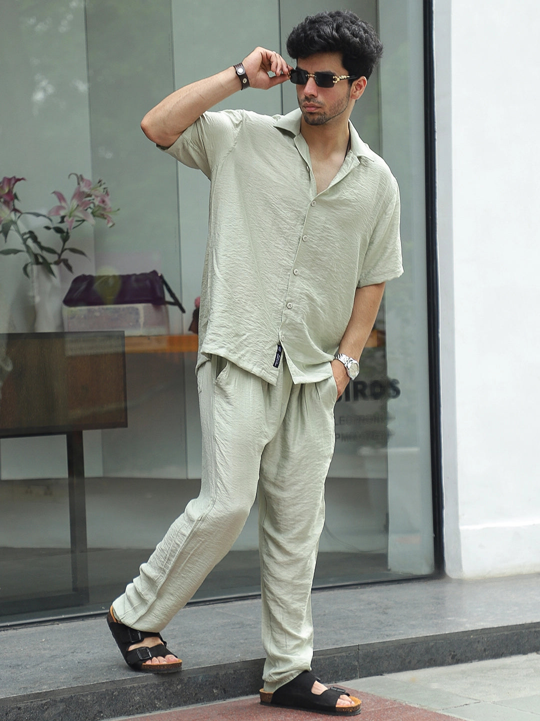 Linen Atlantica LIGHT Green Co-Ord Set