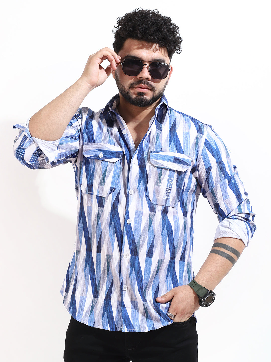 Abstracx Blue Shirt