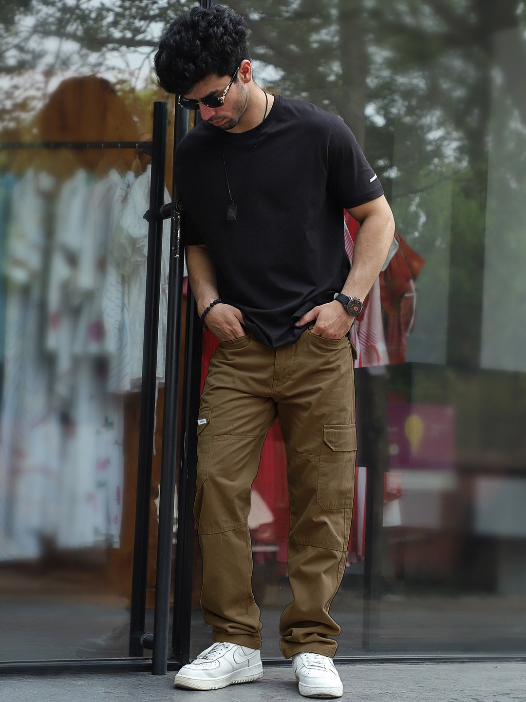 Harlow Hues Brown Cotton Cargo