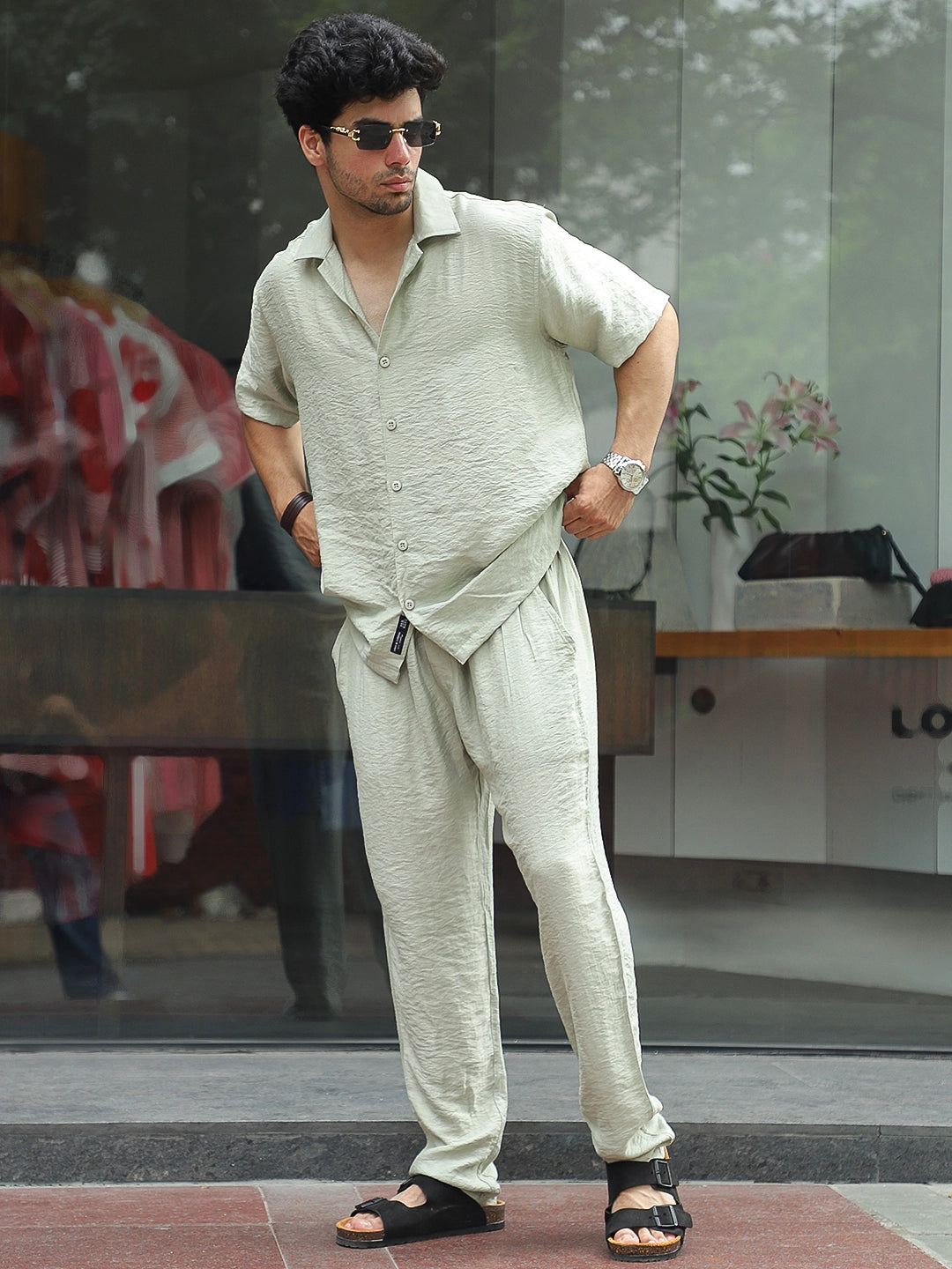 Linen Atlantica LIGHT Green Co-Ord Set