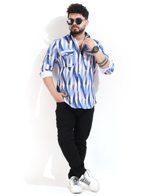 Abstracx Blue Shirt