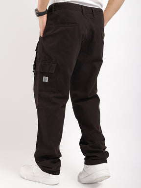 Riverside Coffee Cotton Plus Size Cargo