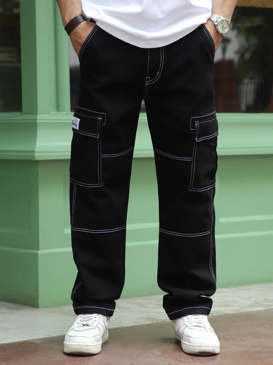 Twilight Fade Black Denim Cargo