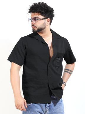 Softcrush Dark Grey Half Sleeve Shirt