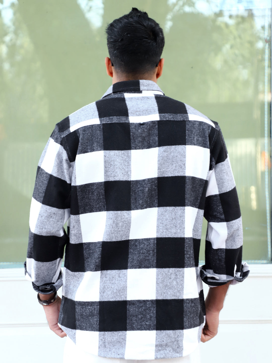 Frame Theory Grey Check Shirt