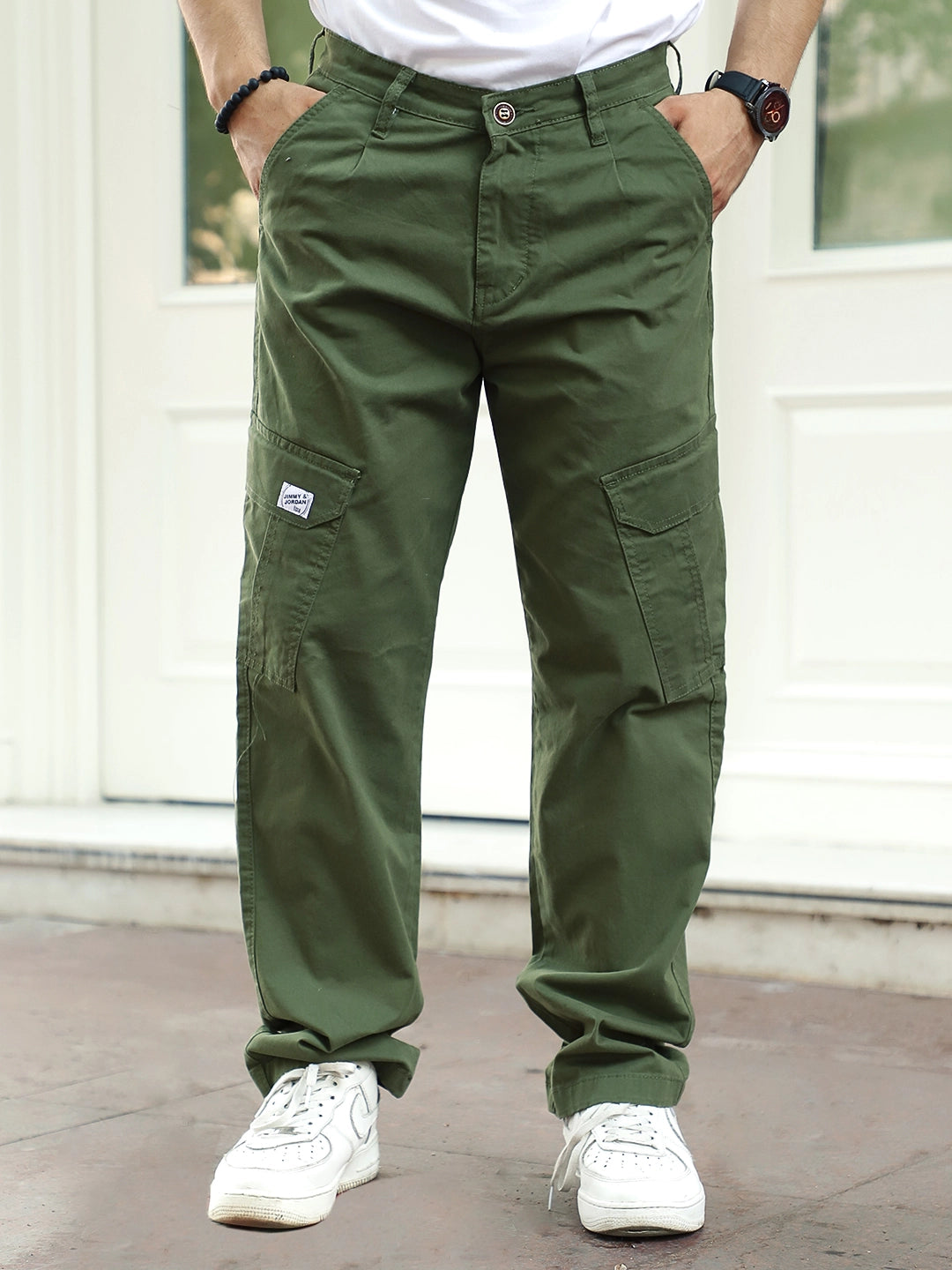 Regal Wears Dark Green Cotton Cargo