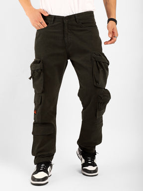 Kyubic Olive Green Cargo Pants