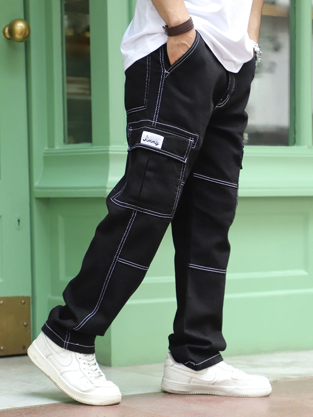 Twilight Fade Black Denim Cargo