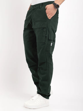 Riverside Dark Green Cotton Plus Size Cargo