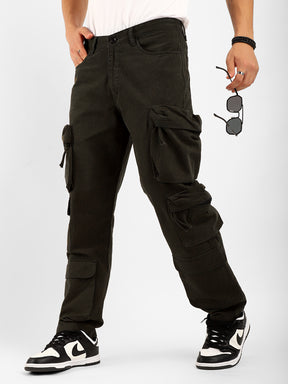 Kyubic Olive Green Cargo Pants