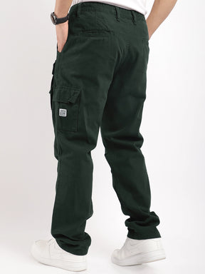 Riverside Dark Green Cotton Plus Size Cargo