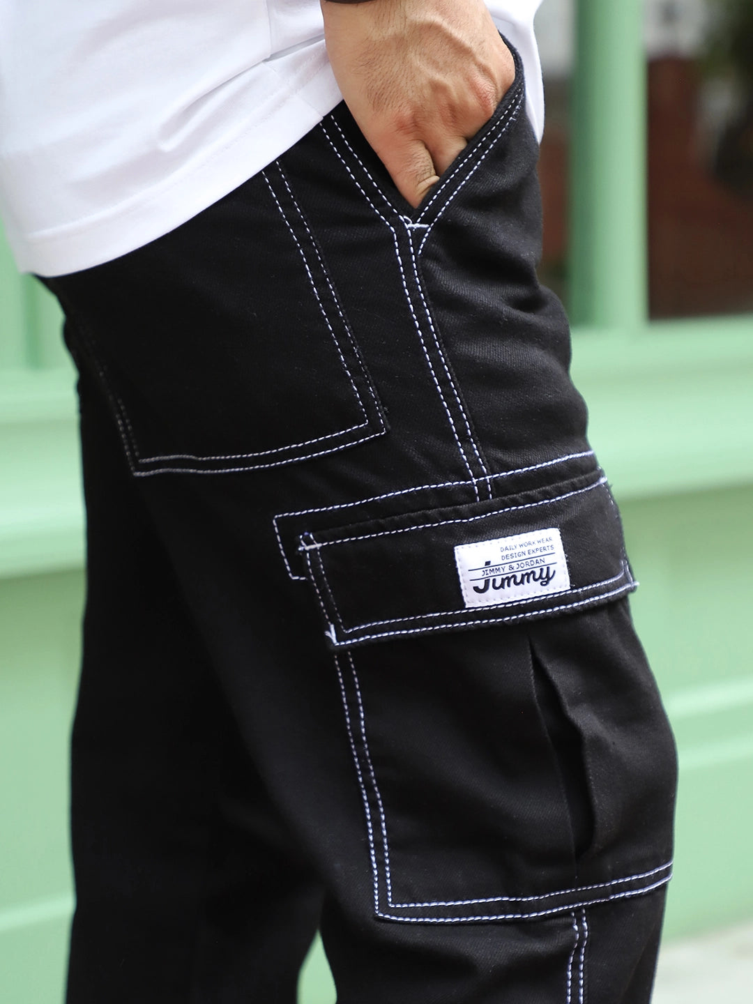 Twilight Fade Black Denim Cargo