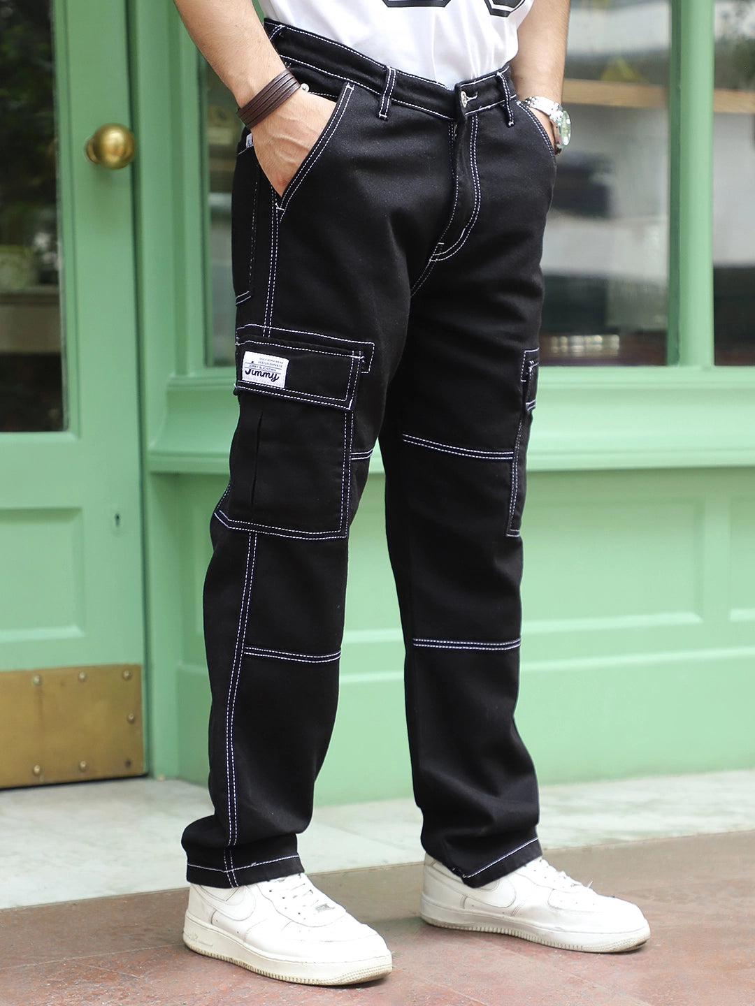 Twilight Fade Black Denim Cargo