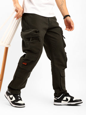 Kyubic Olive Green Cargo Pants