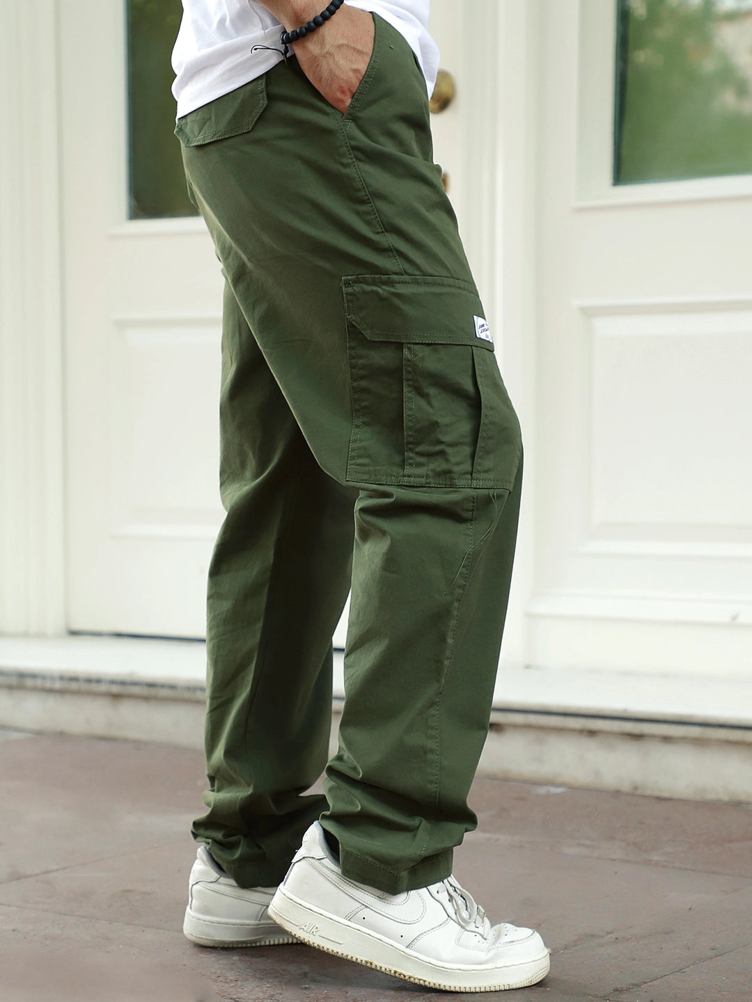 Regal Wears Dark Green Cotton Cargo