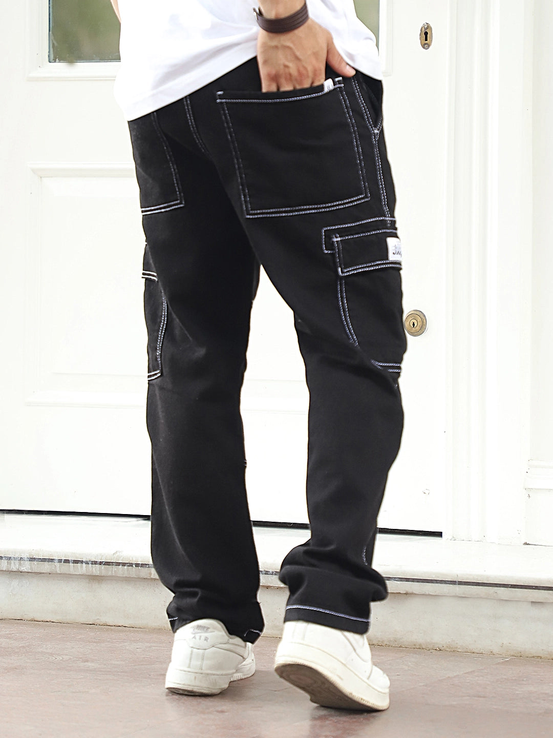 Midnight Vector Black Denim Cargo