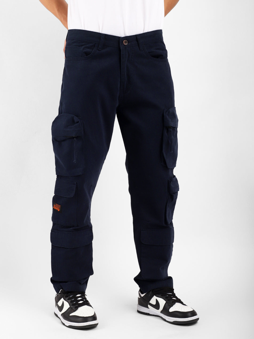 Kyubic Navy Blue Cargo Pants