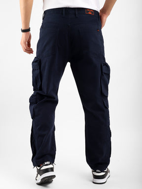 Kyubic Navy Blue Cargo Pants