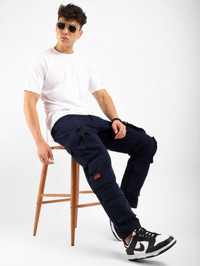 Kyubic Navy Blue Cargo Pants