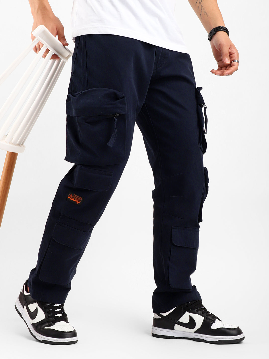 Kyubic Navy Blue Cargo Pants