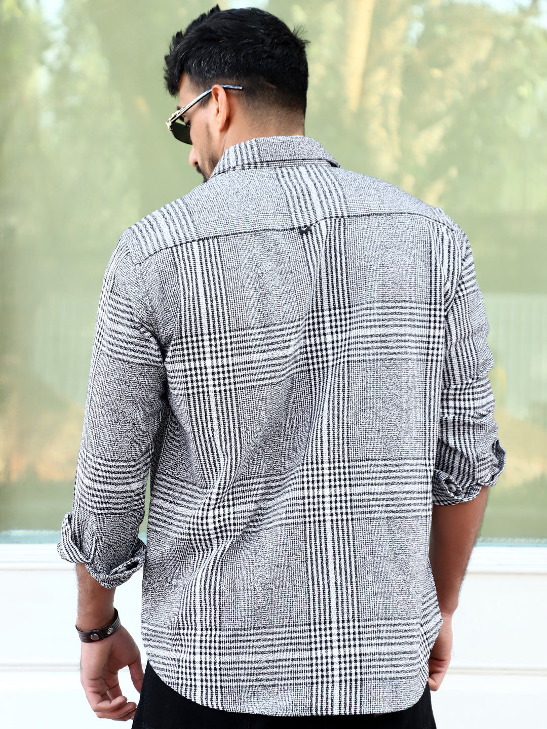 Shadow Theory Black Check Shirt
