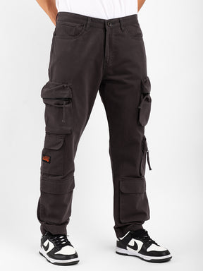 Kyubic Dark Grey Cargo Pants