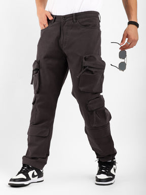 Kyubic Dark Grey Cargo Pants