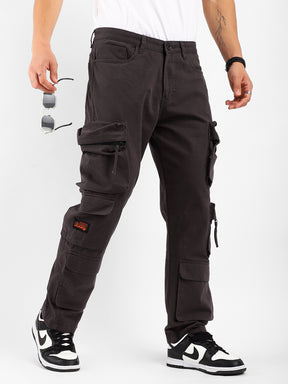 Kyubic Dark Grey Cargo Pants