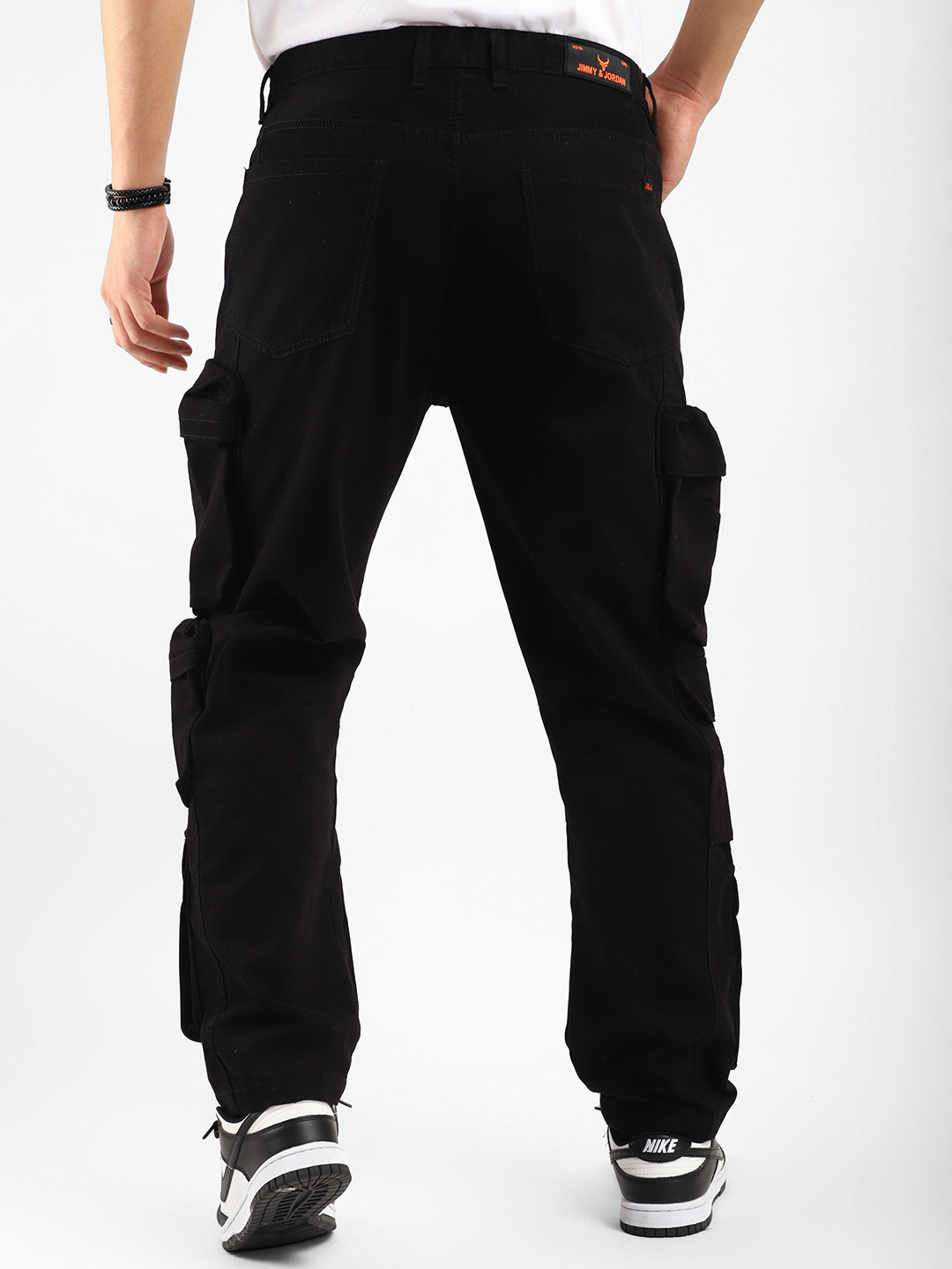 Kyubic Black Cargo Pants