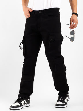 Kyubic Black Cargo Pants