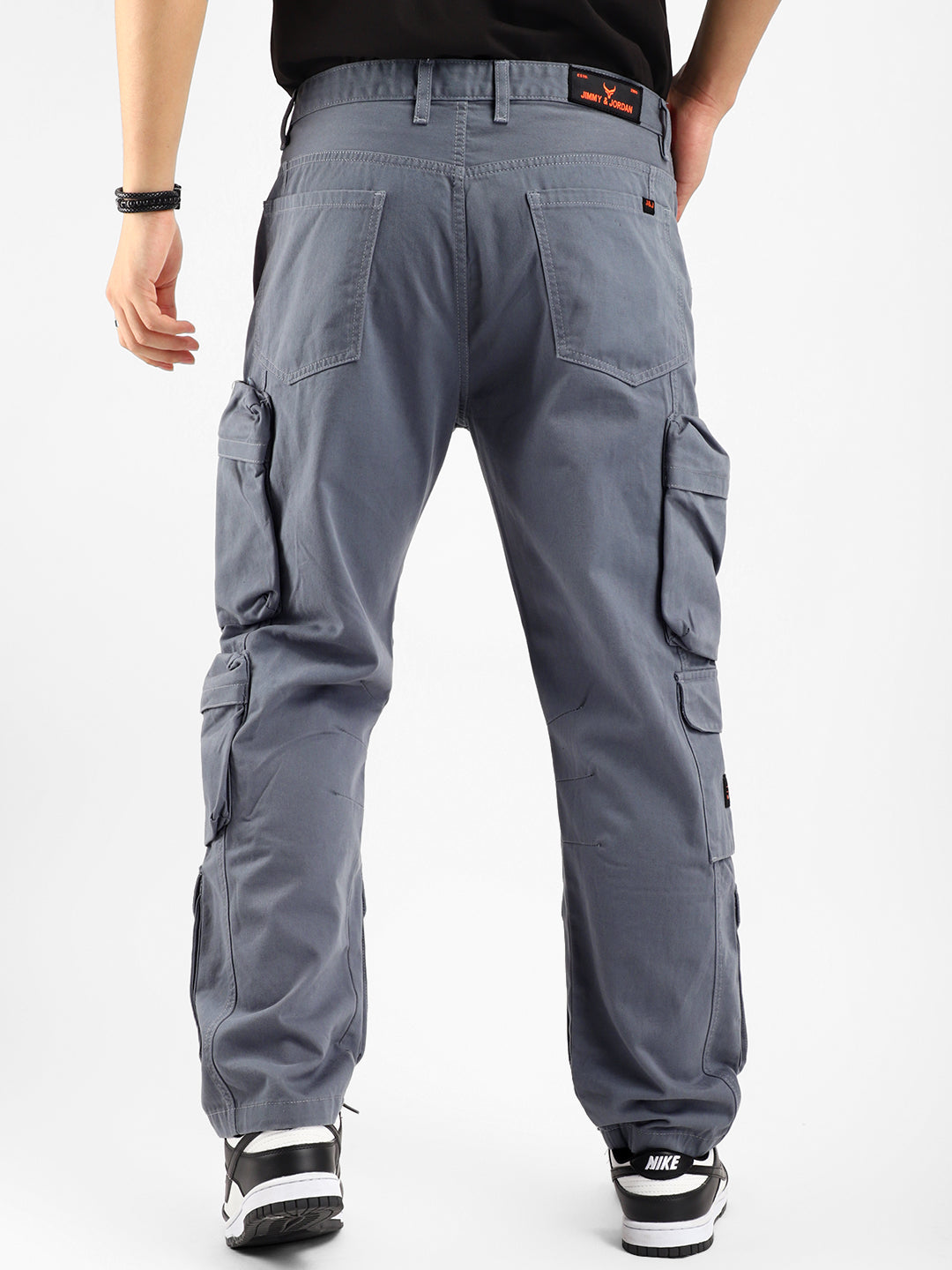 Kyubic Ash Grey Cargo Pants