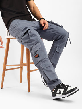 Kyubic Ash Grey Cargo Pants