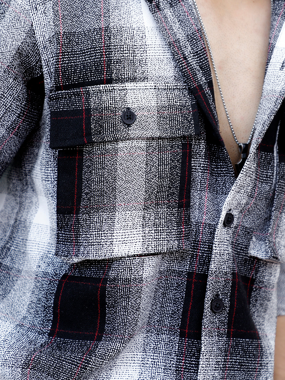 Honey Drift Black Check Full Sleeve Shirt