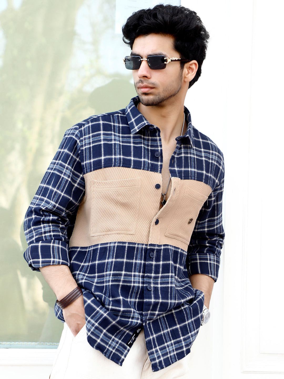 Thunderbird Oxford Blue Check Shirt