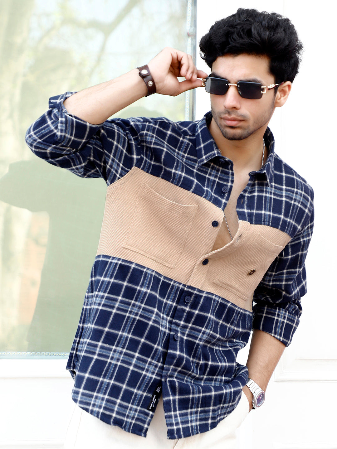 Thunderbird Oxford Blue Check Shirt