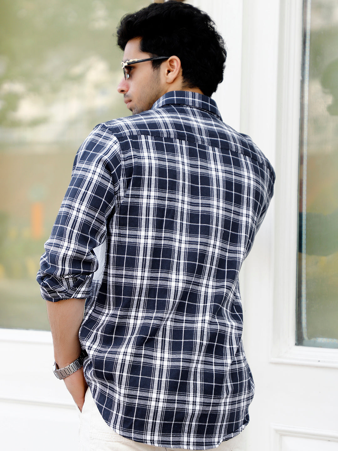Thunderbird Spruce Blue Check Full Shirt