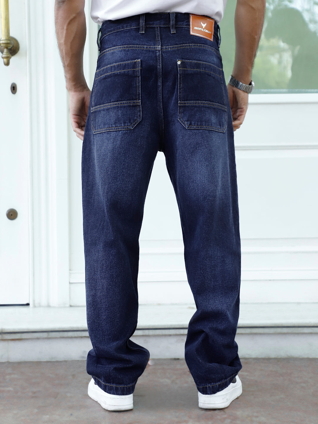 Draven Indigo Blue Baggy Jeans