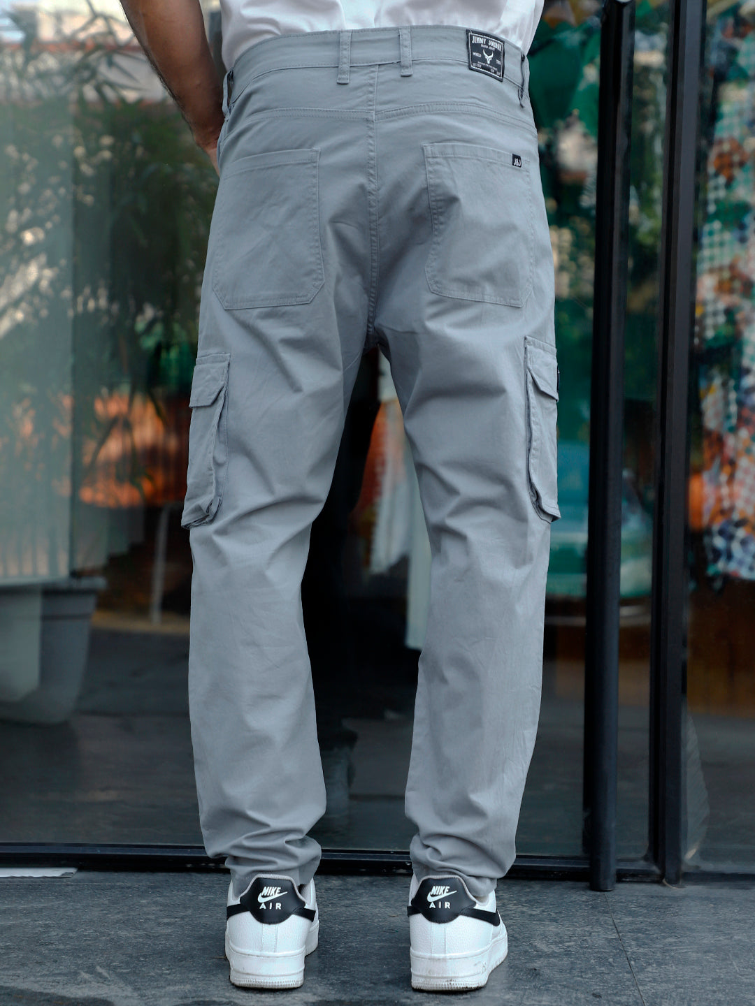 Slate Drift Flint Grey Cotton Cargo