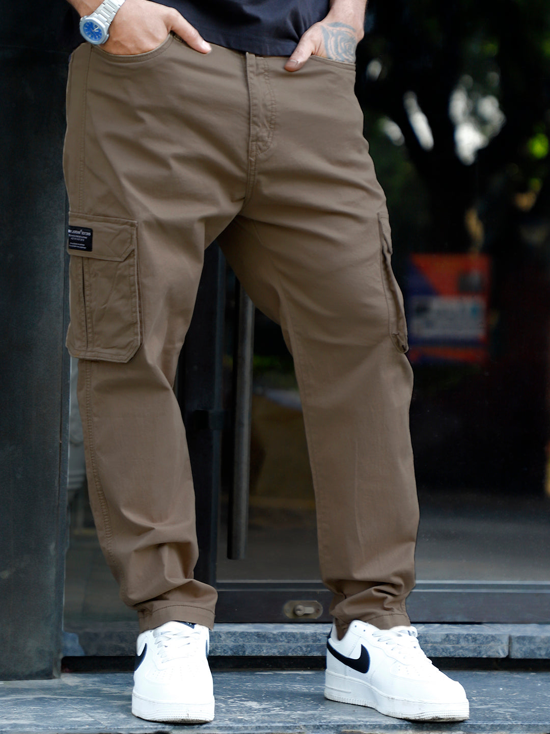 Slate Drift Tortilla Brown Cotton Cargo