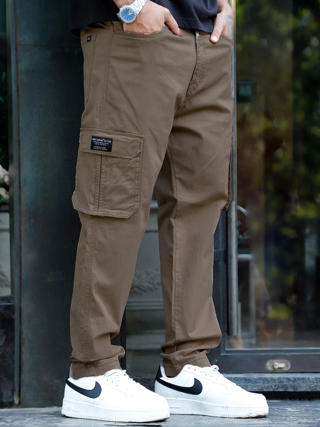Slate Drift Tortilla Brown Cotton Cargo
