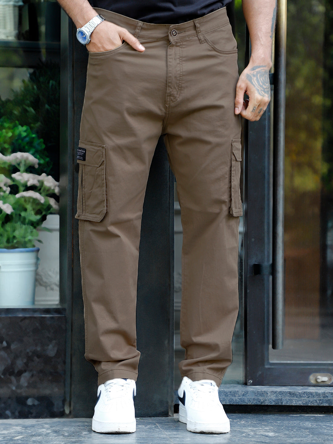 Slate Drift Tortilla Brown Cotton Cargo