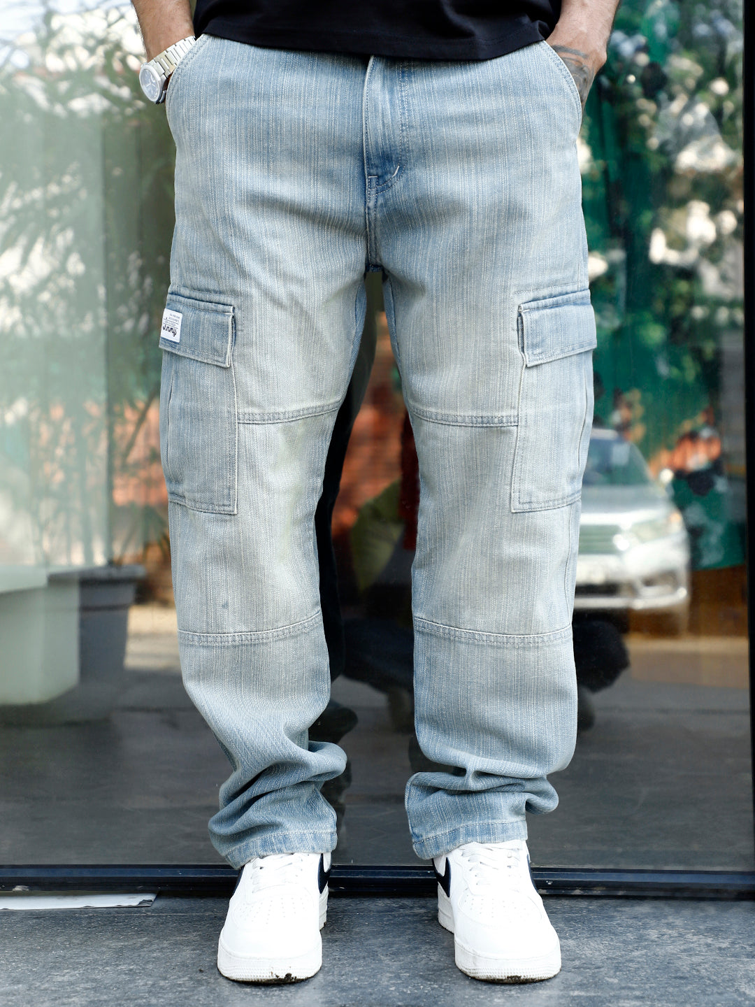 Twilight Tint Blue Denim Cargo