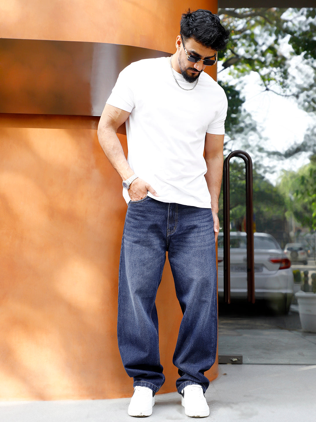 Night Core Blue Baggy Jeans