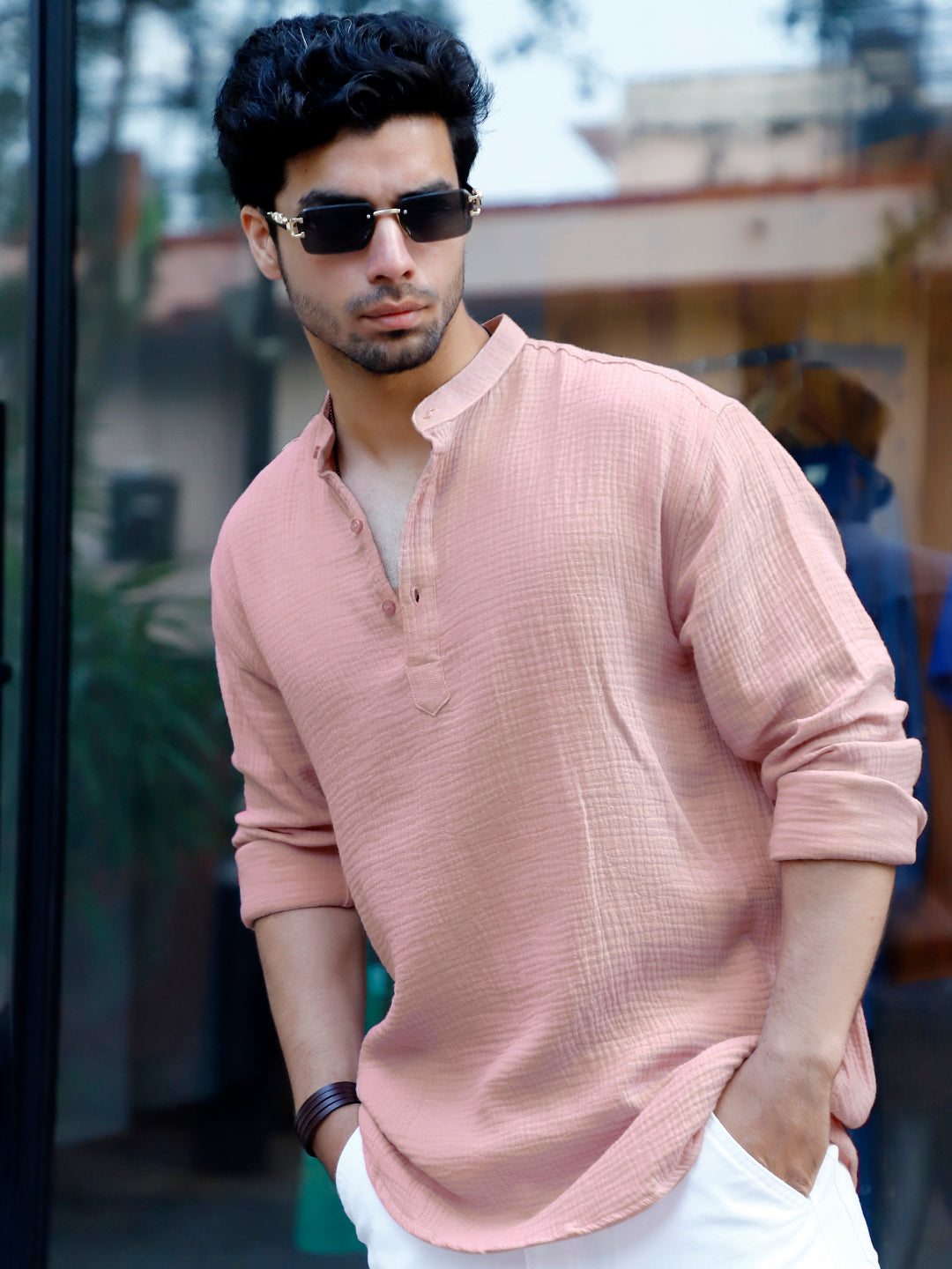 Amber Royale Light Pink Kurta