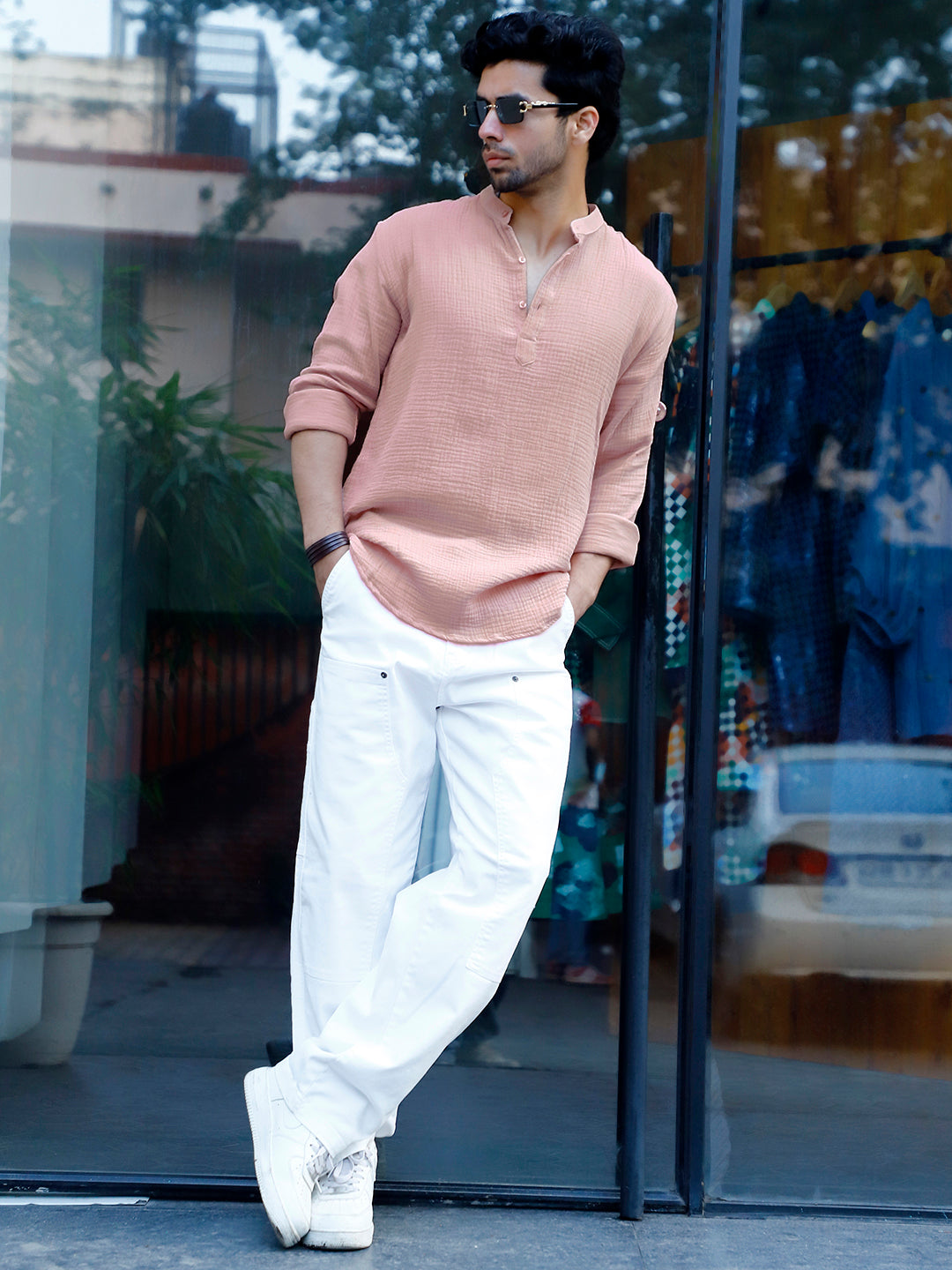 Amber Royale Light Pink Kurta